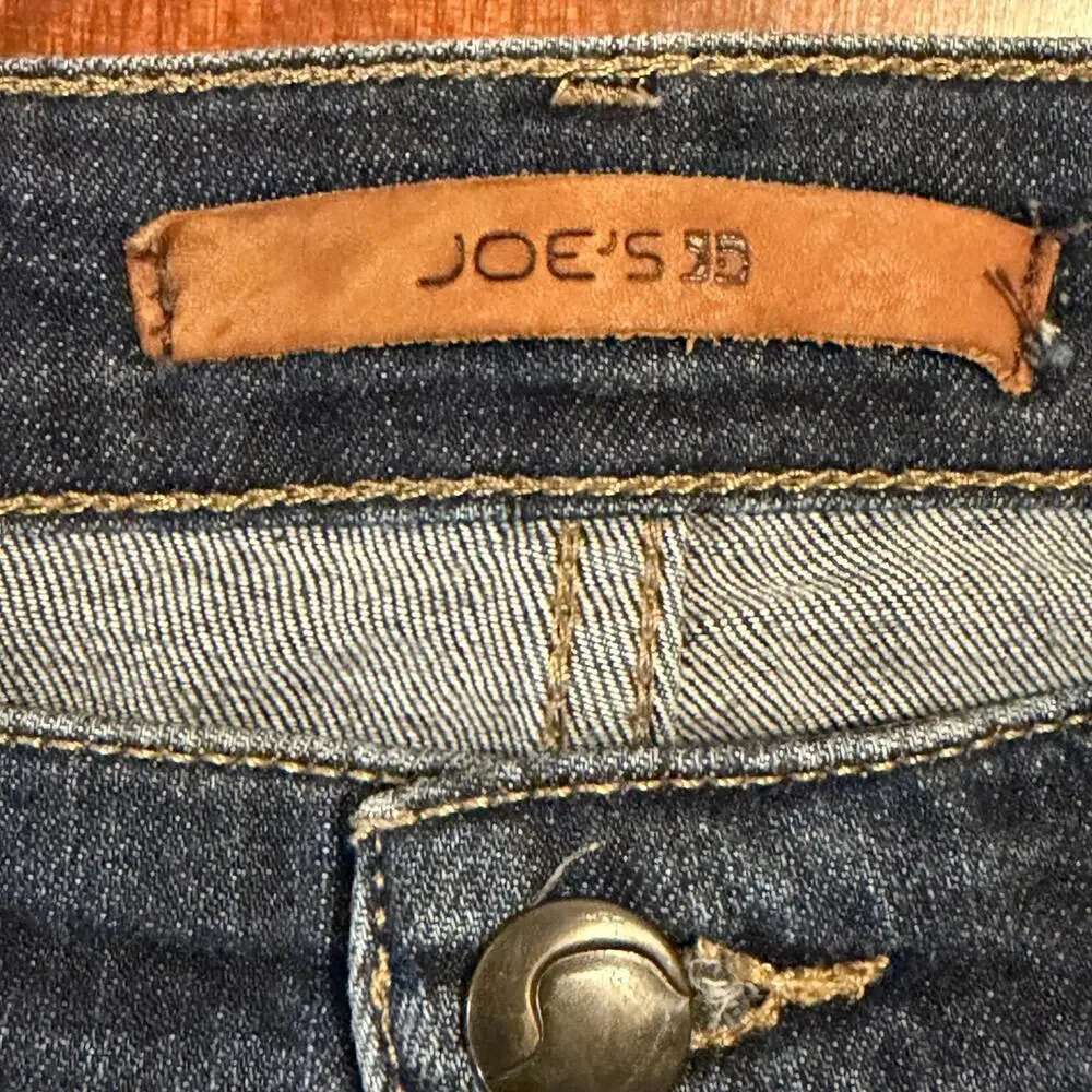 Joe's Jeans The Icon Ankle Mid Rise Skinny Jeans Chandra Blue Denim Size 27 - Picture 12 of 15